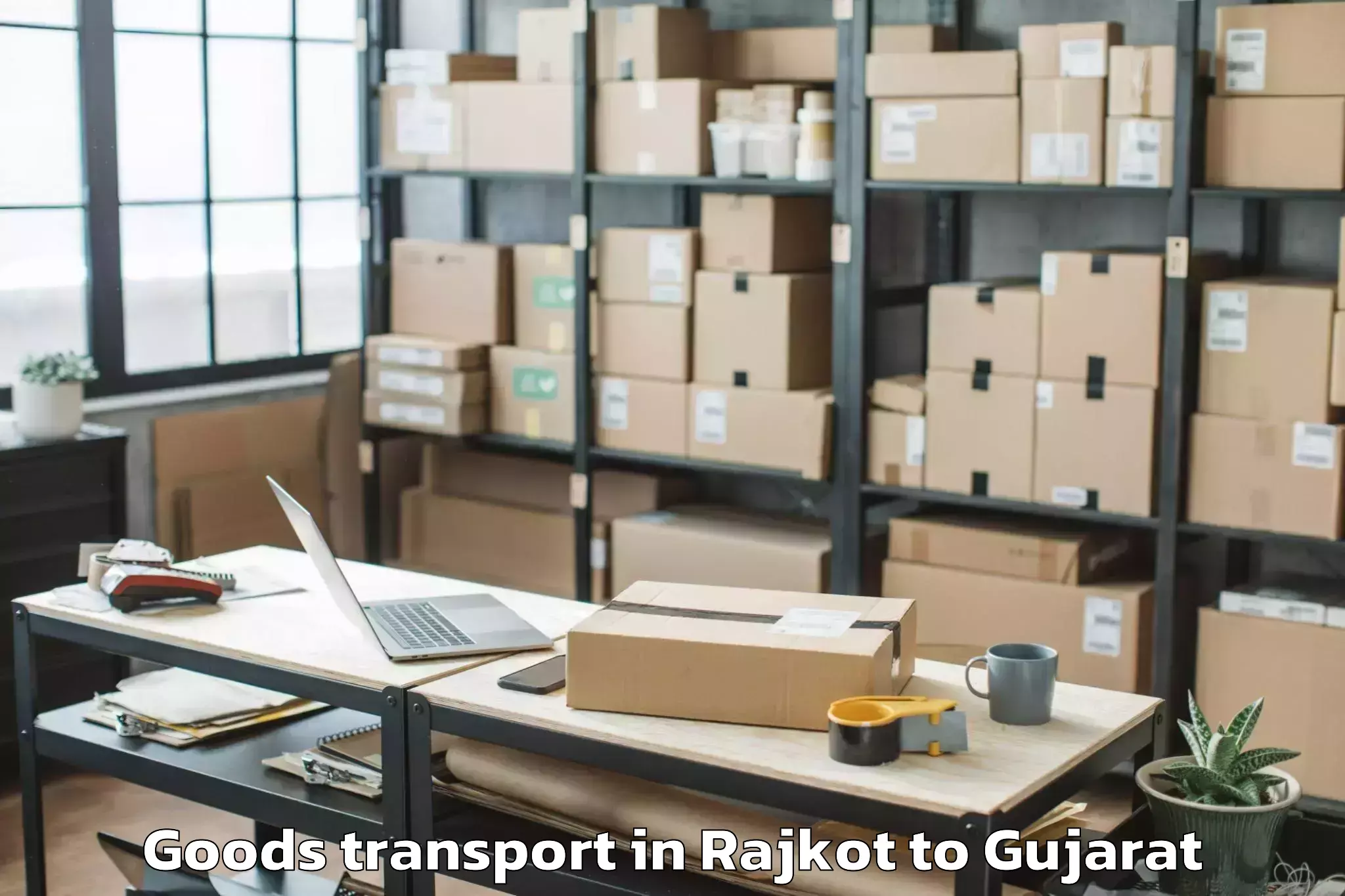 Book Rajkot to Dhoraji Goods Transport Online